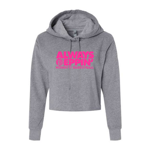 Always Reppin' Pink Cropped Hoodie