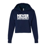 Never Satisfied Cropped Hoodie