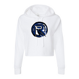 Blue Custom "R" Cropped Hoodie