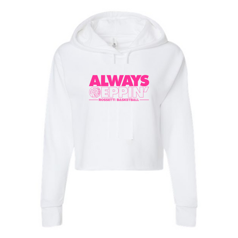 Always Reppin' Pink Cropped Hoodie