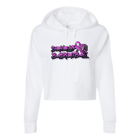 DEVELUP Breast Cancer Cropped Hoodie